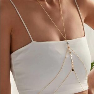 Cadena para el cuerpo con diseño de disco