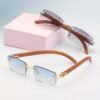 Gafas de sol clasicas y sin monturas para hombres