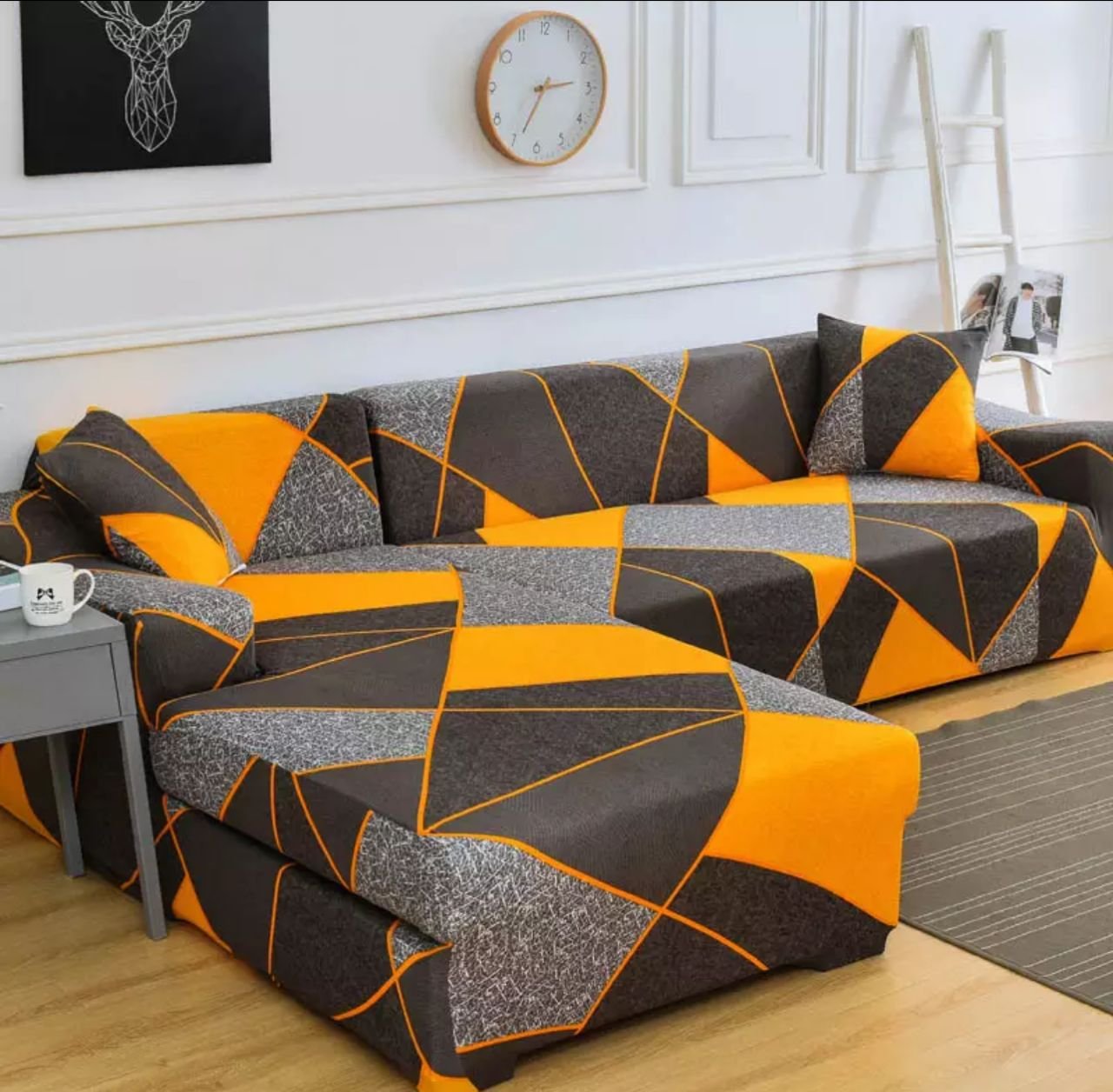 Funda de sofá elástica en forma de L para sala de estar, cobertor para  sillón – EGMARKET