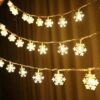 Luces de copo de nieve para decoración del hogar