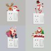 Pegatinas de pared de navidad de Año nuevo, pegatinas de interruptor