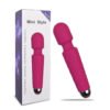 Mini vibrador de mano con carga USB para mujer con masajeador de clitoris y punto G, y más de 10 modos de vibración fuertes