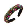 Diadema acolchada con circulares colorados para mujeres