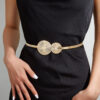 Cadena elástica elegante de doble tamaño para vestidos