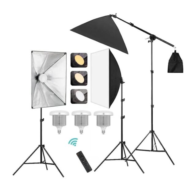 Kit de iluminación de 3 bombillas para sesión de fotos