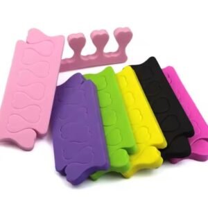 Separadores de dedos multicolores para decoración de uñas, separadores de dedos, esponja, esmalte de Gel UV suave, herramientas de belleza, paquete de manicura y pedicura, Kits de uñas, 2 pac.