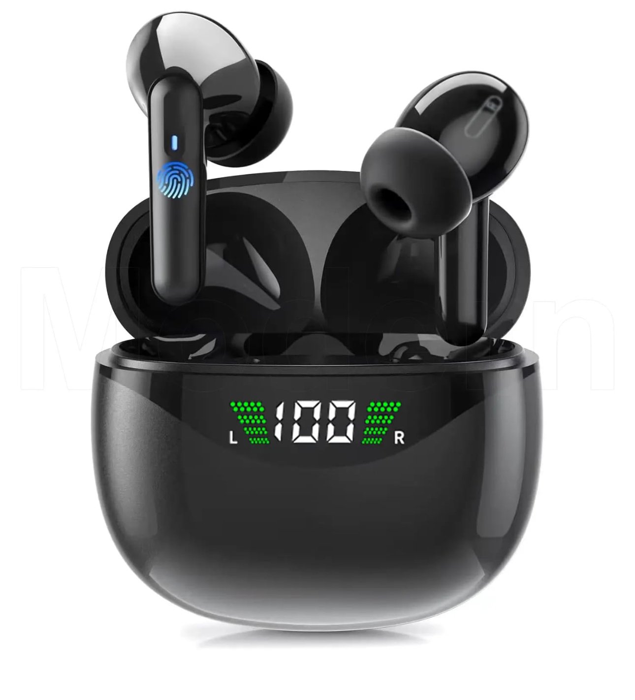 Auriculares intra aurales HiFi de alta calidad VG121 con pantalla LED digital, totalmente inalámbricos, carga tipo C y reducción de ruido inteligente