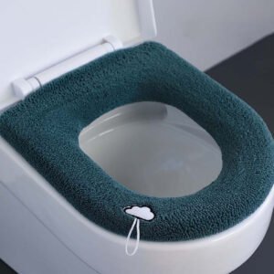 Funda de asiento de inodoro para baño, cubierta de cojín de asiento de inodoro