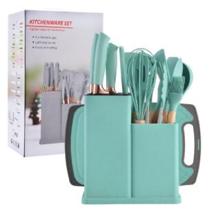Juego de utensilios de cocina de silicona antiadherente de 19pcs