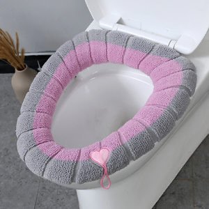Funda de asiento de inodoro para baño, cubierta de cojín de asiento de inodoro
