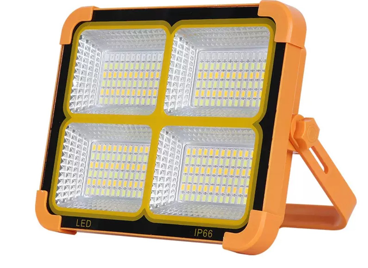 Lampara de trabajo Solar IP66,336 LED portadle recargable de 700w