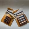 Baterias alcalinas Panasonic AAA de 1.5V, para equipos electronicos,4pcs