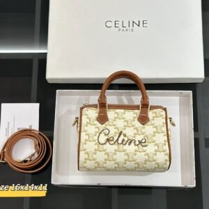 Bolso de mano Celine con tejido de cuero