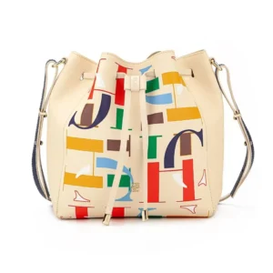 Bolso cruzado para mujer, diseño único con estampado de letras CH