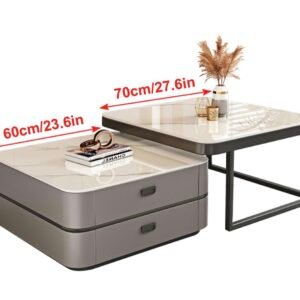 Mesa central auxiliar con cajones para sala de estar, oficina, apartamento