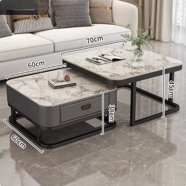 Mesa central auxiliar con cajones para sala de estar, oficina, apartamento