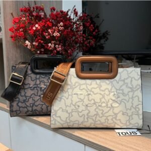 Bolso de Hombro Tous con tejido de cuero para mujer