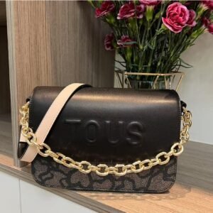 Bolso de Hombro Tous con tejido de cuero para mujer